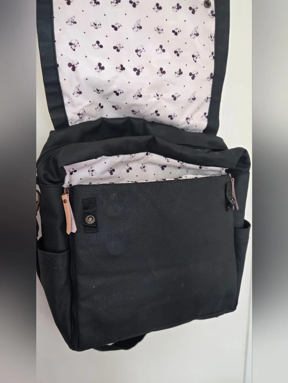 Petunia Pickle Bottom Disney Mickey Mouse 90th  Blocked Boxy Diaper Bag Backpack